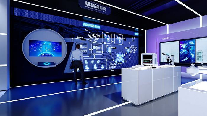 要展厅设计迸发出艺术效果